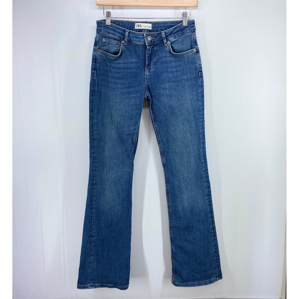 Zara Blue Denim Bootcut Jeans Womens 4